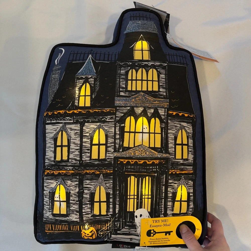 Haunted Mansion Halloween Pillow
